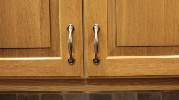 Handles of kitchen doors