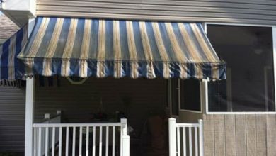 Remove mildew from awnings