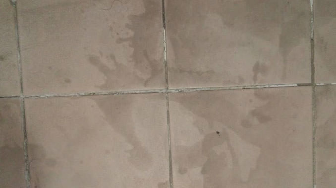 Stubborn stains on tiles