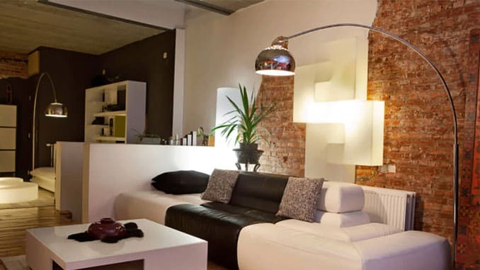 Exposed Brick in the living room